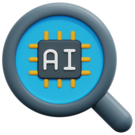 Ai Search  3D Icon