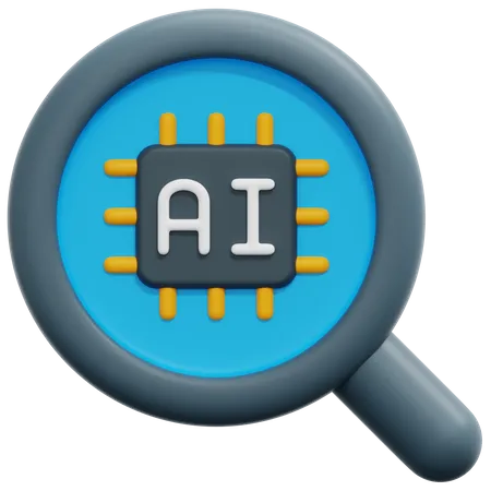 Ai Search  3D Icon