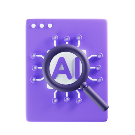 Ai Search  3D Icon