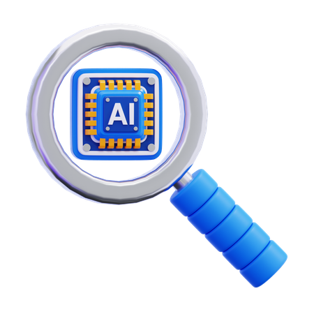 AI Search  3D Icon
