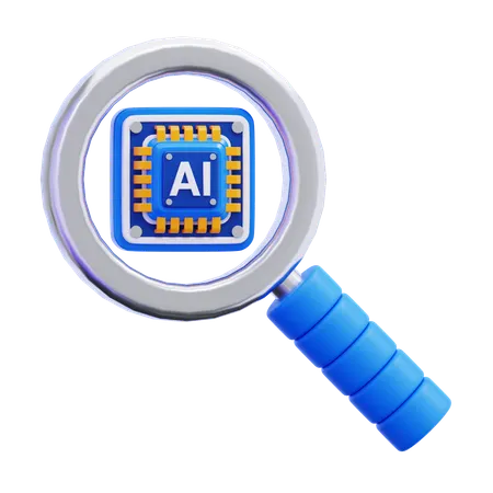 AI Search  3D Icon