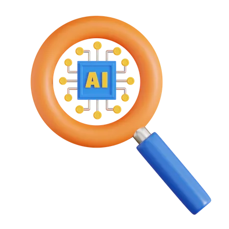 Ai Search  3D Icon