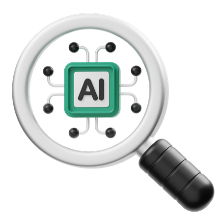 AI Search  3D Icon