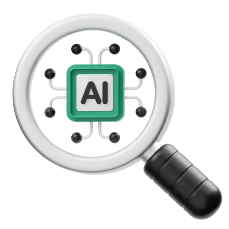 AI Search  3D Icon