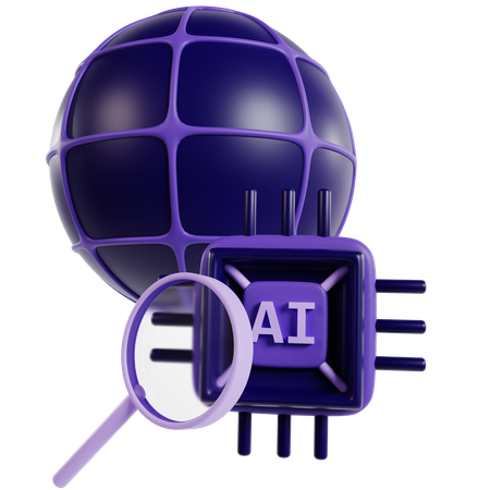 Ai Search  3D Icon