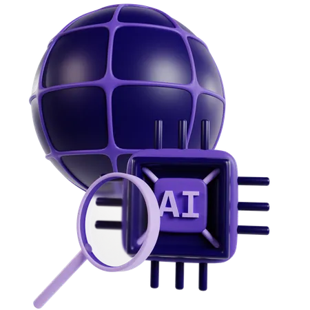 Ai Search  3D Icon