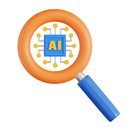 Ai Search  3D Icon