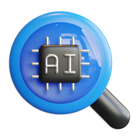 Ai Search  3D Icon