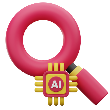 Ai Search  3D Icon