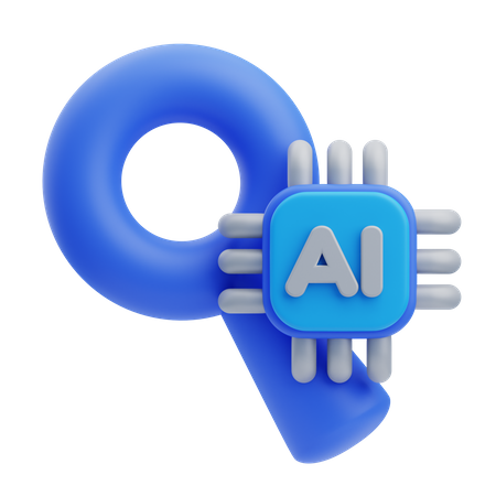 Ai Search Engine  3D Icon