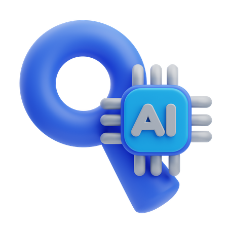 Ai Search Engine  3D Icon