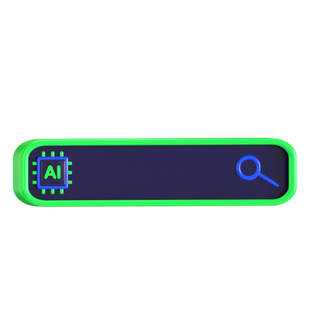 Ai Search Engine  3D Icon