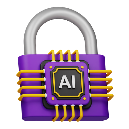 AI Secure  3D Icon