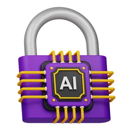 AI Secure  3D Icon