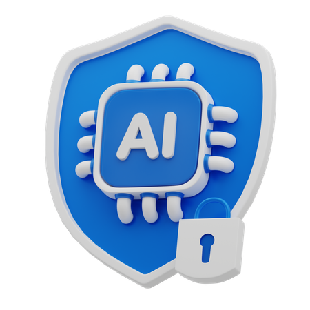 Sécurité IA  3D Icon