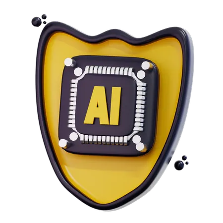 3 D Rendering Ai Security Illustration 3D Icon