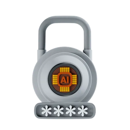 Ai Security 3 D Icon And Illustration 3D Icon