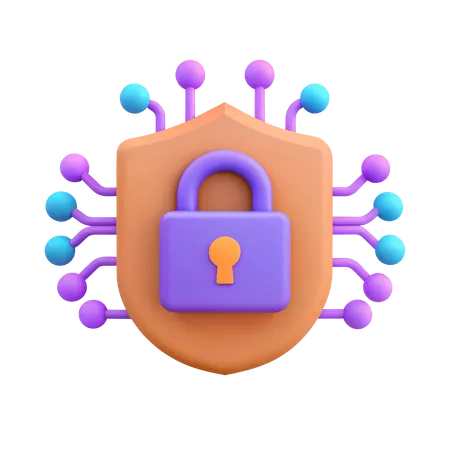 AI Security  3D Icon