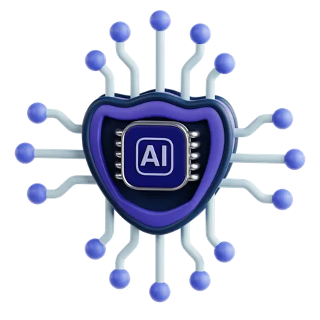 AI Security  3D Icon