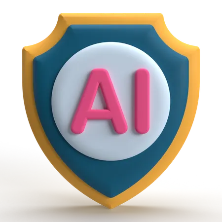 AIセキュリティ  3D Icon
