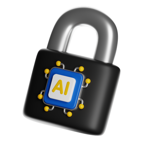 Ai Security  3D Icon