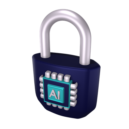 Ai Security  3D Icon