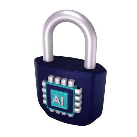 Ai Security  3D Icon