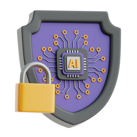 AI Security  3D Icon