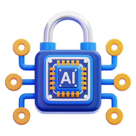 AI Security  3D Icon