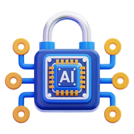 AI Security  3D Icon