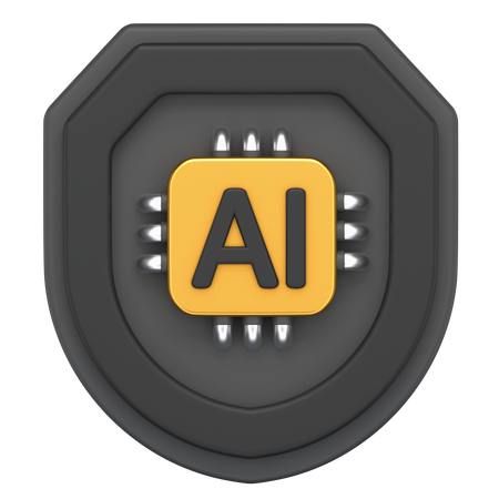 Ai Security  3D Icon