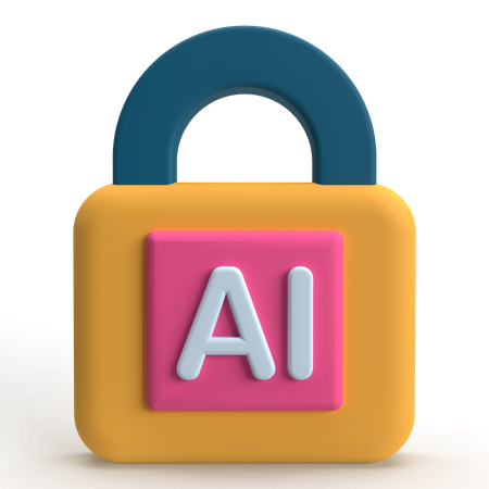 Ai Security  3D Icon