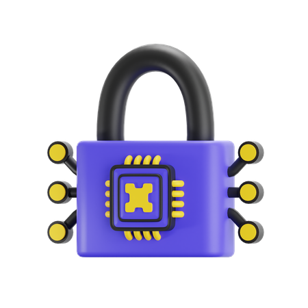 Ai Security  3D Icon
