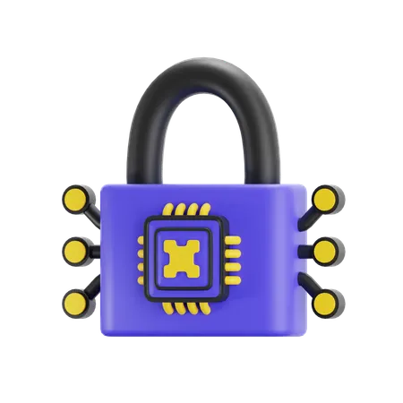 Ai Security  3D Icon