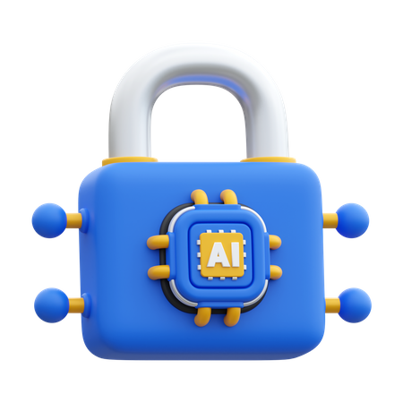 Ai Security  3D Icon