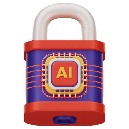 Ai Security  3D Icon