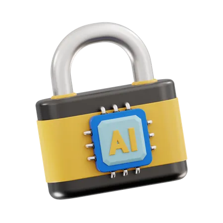 Ai Security  3D Icon