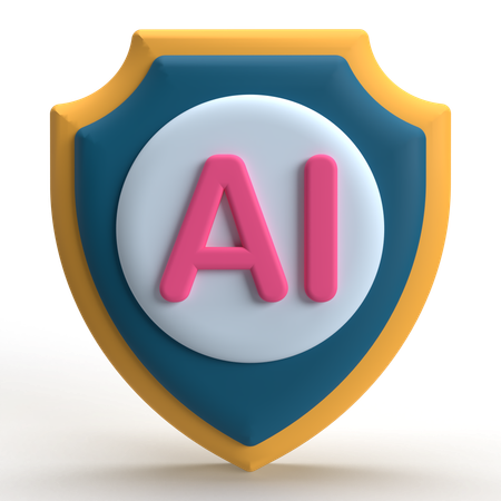 Ai Security  3D Icon