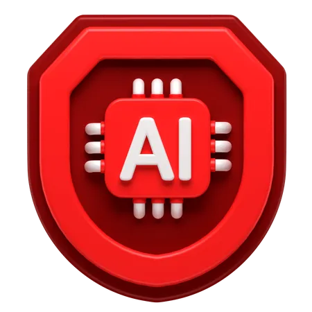 Ai Security  3D Icon