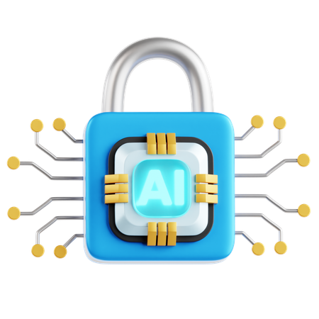 AI Security  3D Icon