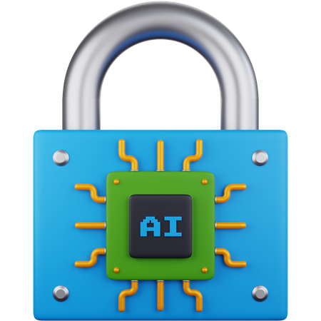 Ai Security  3D Icon