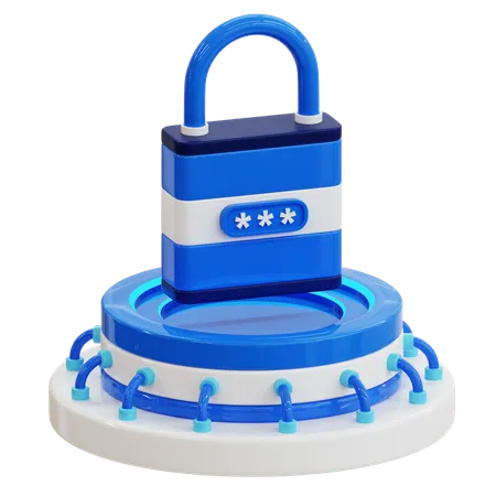 Ai Security  3D Icon