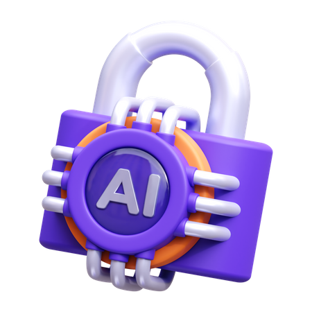 Ai Security  3D Icon