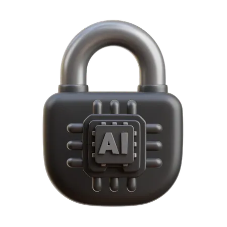 AI Security  3D Icon