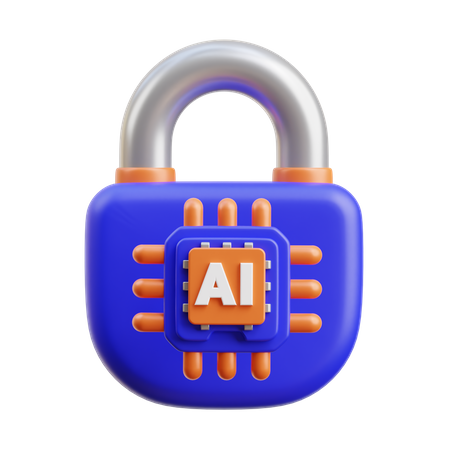 AI Security  3D Icon