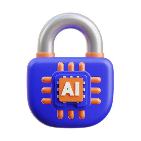 AI Security  3D Icon