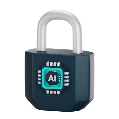 Ai Security  3D Icon