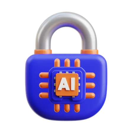 AI Security  3D Icon
