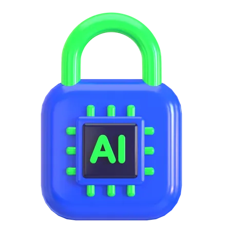 Ai Security  3D Icon