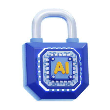 Ai Security  3D Icon